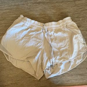 White Lululemon Athletic Shorts